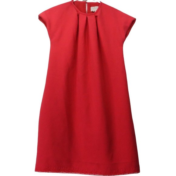 kate spade Dresses & Skirts - Kate Spade Womens  Dress Red Sleeveless2 Pockets Back Button Size 0 Round Neck